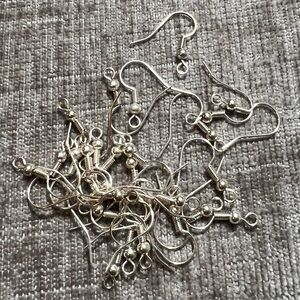 New 27 Pcs Silver Tone Drop Dangle Earring Hooks Arts & Crafts DIY Jewelry